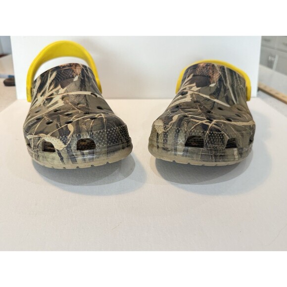 Crocs Duck Commander Camo Slides Yellow Strap Shoes Men Size 9 Outdoors Rugged main image 9